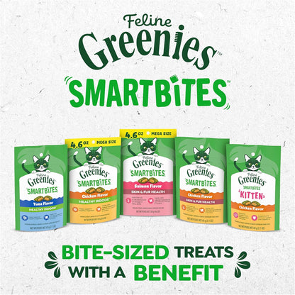 Feline SMARTBITES Healthy Skin and Fur, Chicken and Salmon Flavors, All Bag Sizes